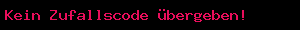 Bitte diesen Code eingeben